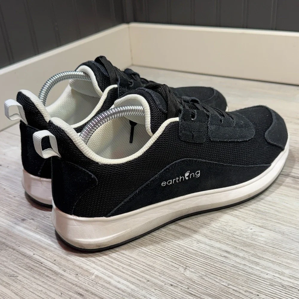 Earthing Sedona Shoes Mens Size 9 Black Athletic Cushioned Sneakers 9MESDNB1‎